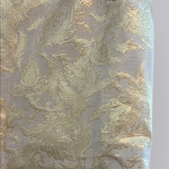 Pim + Larkin Size Medium Gold Peplum Top - Picture 16 of 17